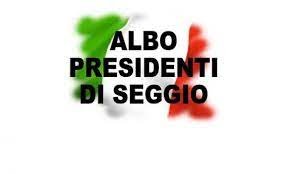 Iscrizioni Albo Presidenti di seggio elettorale